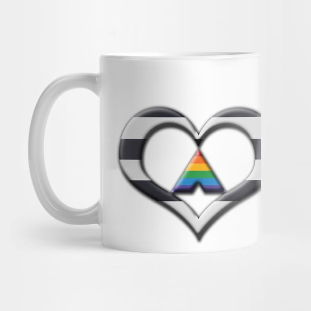 Heart-Shaped LGBT Ally Pride Male Gender Symbol by LiveLoudGraphics